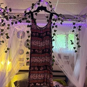 XL J for Justify | Pink & Black Elephant and Floral patter